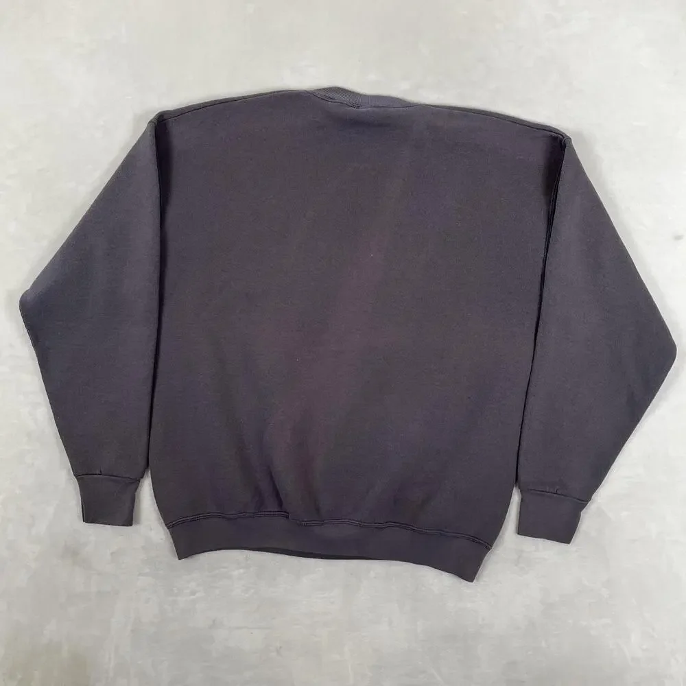 Vintage Hike Yosemite Sweatshirt Mens XL Gray Graphic Fleece Pullover 90s Hiking